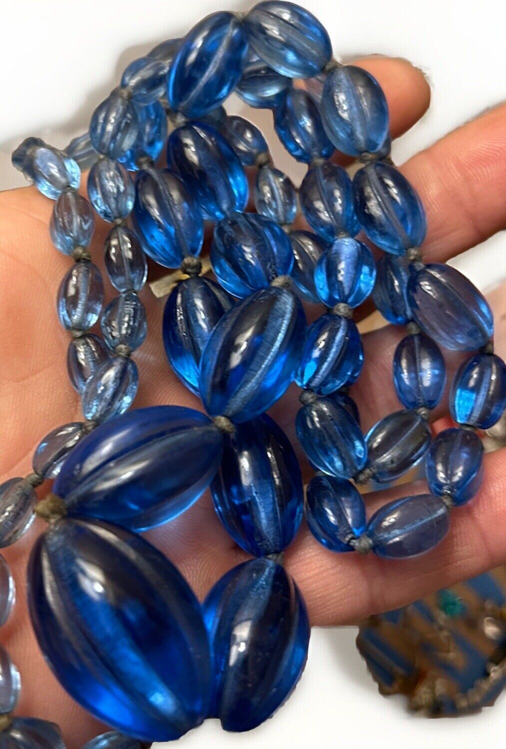 Beautiful Blue Glass Necklace