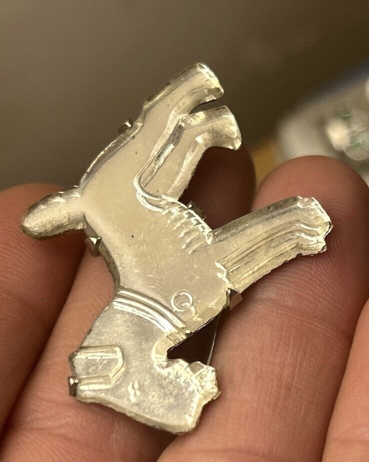 Art Deco Carved Glass Mirror Terrier Dog Brooch Pin Unique Early C Clasp 1930s - Vintage Jewelry Collective